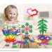 Glory Island Plum Building Blocks STEM Toys Kids Educational Toys Building Discs Sets Interlocking Solid Plastic for Preschool Kids Boys and Girls -Safe Material 200 Pieces with Storage Box 200 Pcs B07GSPLP26